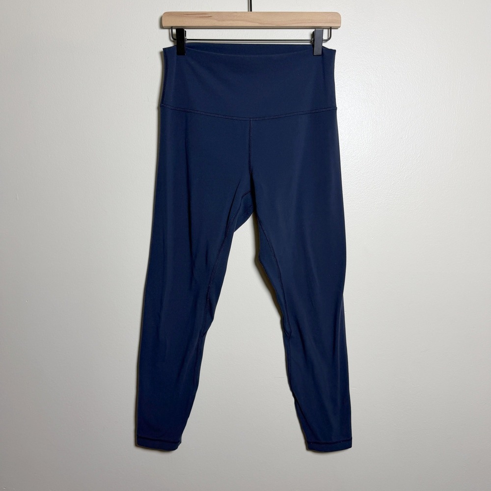 Lululemon Womens Leggings 10 Navy Blue High Rise Align Yoga Active Pilates Gym
